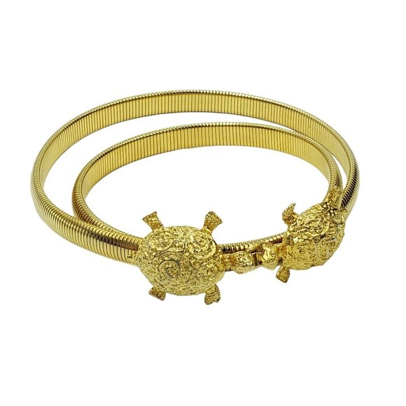 Mimi Di N Turtle Belt Gold Tone Metal Vintage 1975 main image 6